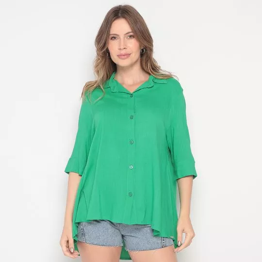 Camisa Lisa- Verde
