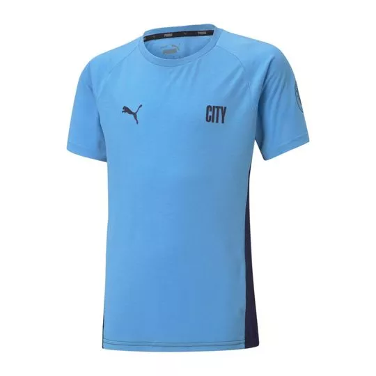 Camiseta Manchester City® - Azul Claro & Preta