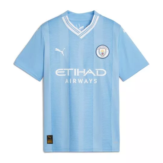 Camiseta Manchester City® - Azul Claro & Branca