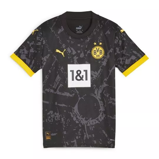Camiseta Borussia Dortmund® - Preta & Amarela