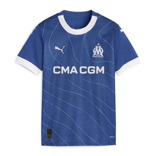 Camiseta Olympique De Marseille® - Azul Escuro & Branca