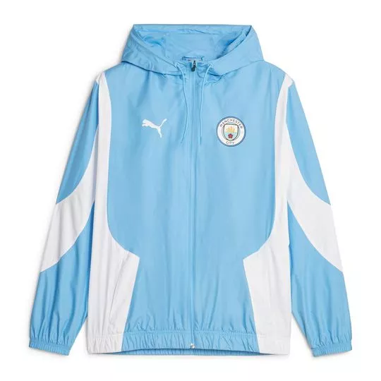 Jaqueta Manchester City®- Azul Claro & Branca