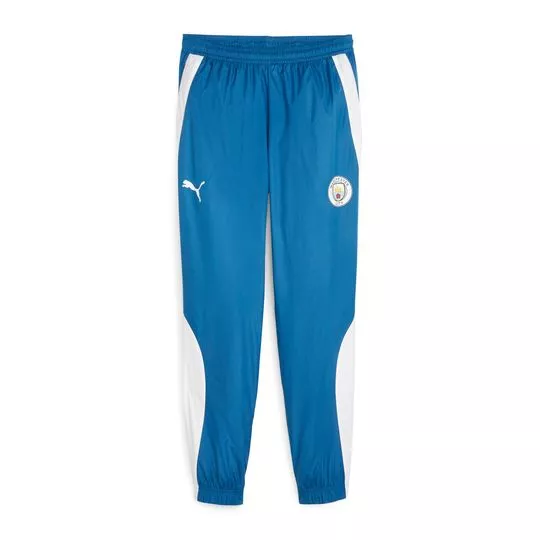 Calça Jogger Manchester City®- Azul & Branca