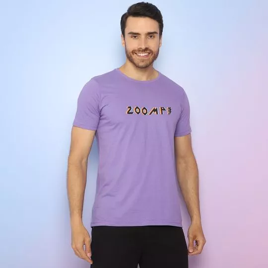 Camiseta Zoomp®- Lilás & Preta