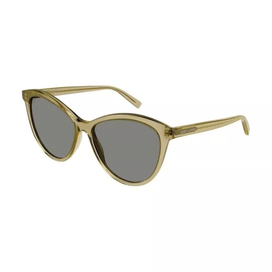 Óculos De Sol Gatinho- Amarelo Escuro & Preto- Saint Laurent