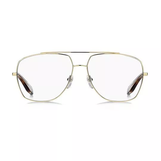 Armação Aviador Para Óculos De Grau- Dourada- Marc Jacobs