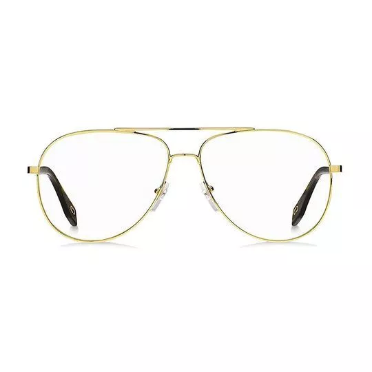 Armação Aviador Para Óculos De Grau- Dourada- Marc Jacobs