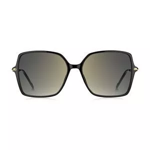 Óculos De Sol Quadrado<BR>- Taupe & Preto<BR>- Hugo Boss