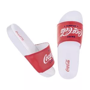 Slide Coca Cola®<BR>- Vermelho & Branco<BR>- Coca-Cola