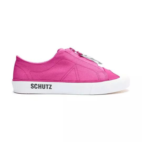 Tênis Com Recortes- Pink & Branco-  Schutz