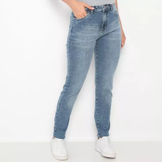 Calça Jeans Skinny Estonada- Azul-  U.S. Polo Assn