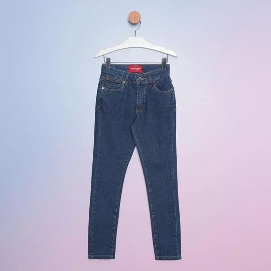 Calça Jeans Reta- Azul-  Wrangler