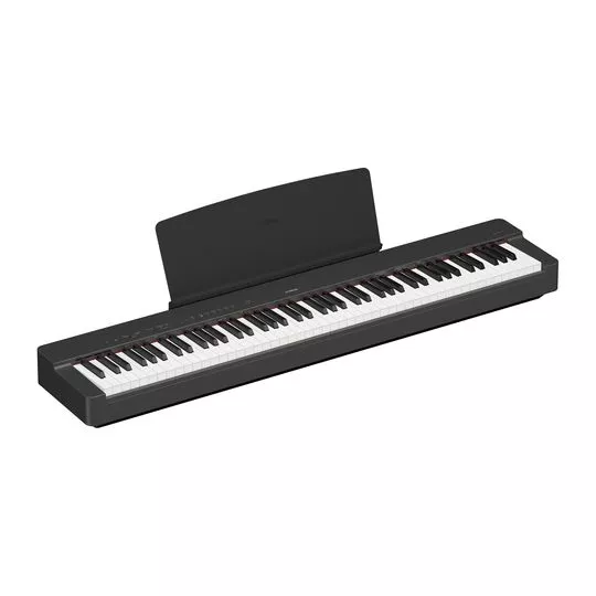 Piano Digital P 225B 88 Teclas Sensitivas- Preto & Branco- 12,9x132,6x27,2cm- Bivolt- 9W