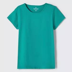 Camiseta Lisa<BR>- Verde Escuro
