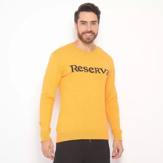Suéter Reserva®- Amarelo & Preto- Reserva