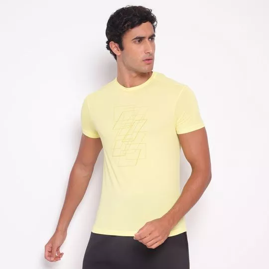 Camiseta Abstrata- Amarelo Claro & Amarela- Live