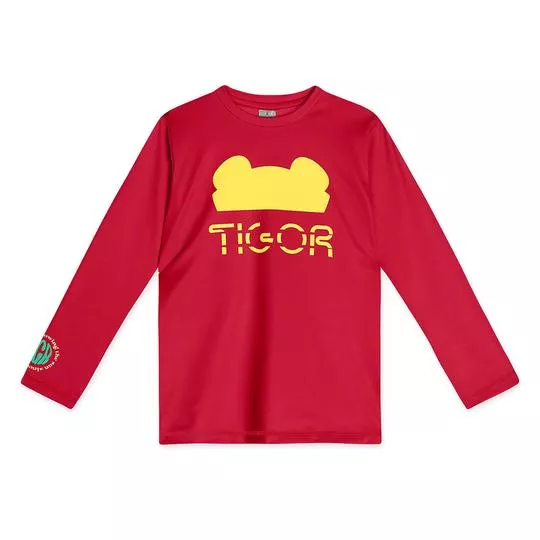 Camiseta Tigor®- Vermelha & Amarela- LILICA RIPILICA & TIGOR