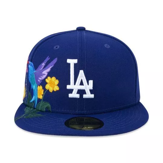 Boné Los Angeles Dodgers® Blooming- Azul Marinho & Amarelo- New Era