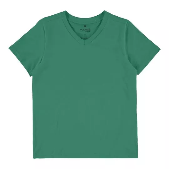 Camiseta Básica- Verde- Malwee