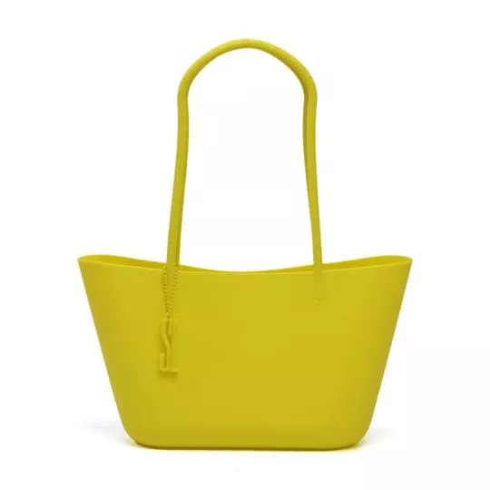 Bolsa Shopper Com Bag Charm- Verde Limão- Santa Lolla