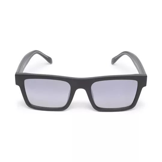 Óculos De Sol Retangular- Preto