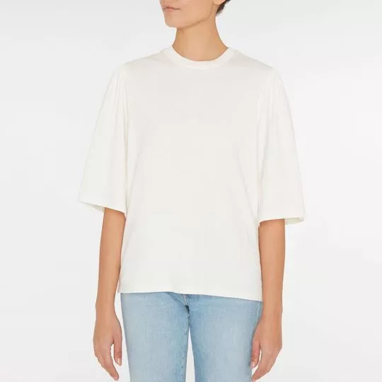 Camiseta Lisa- Off White