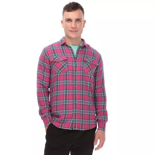 Camisa Xadrez- Pink & Azul- Reserva