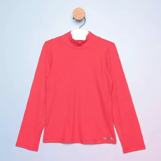 Blusa Canelada- Vermelha- Luluzinha