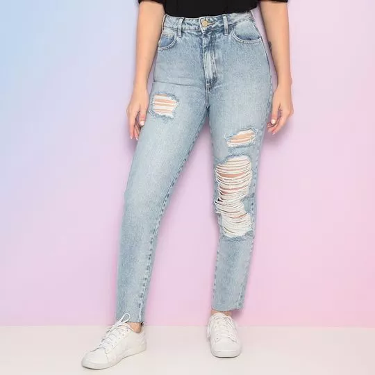 Calça Jeans Skinny Carol- Azul- Sommer