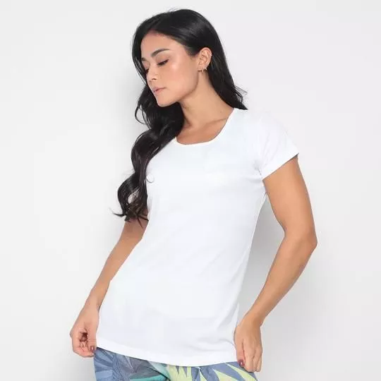 Camiseta Canelada- Branca- Verbo Fitness