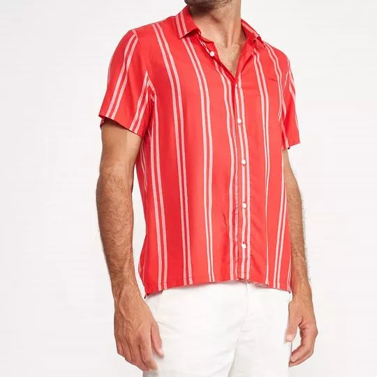 Camisa Listrada- Vermelha & Branca