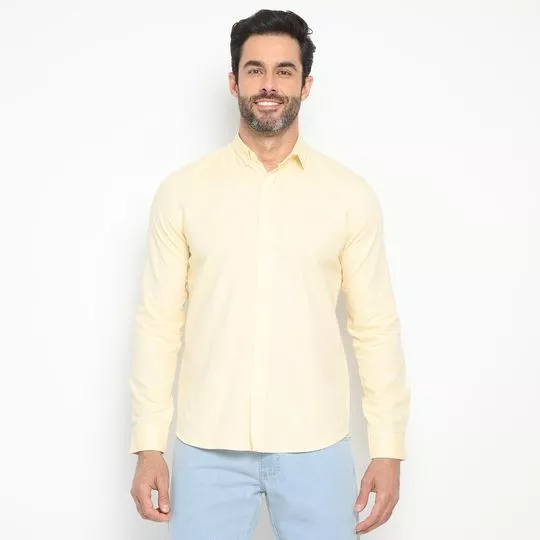 Camisa Lisa- Amarelo Claro