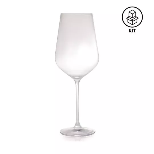 Jogo De Taças Para Vinho L'Artisan- Cristal- 2Pçs- 800ml- Lyor