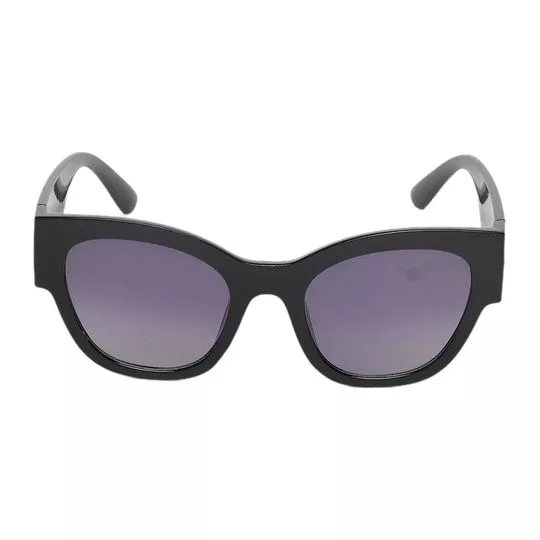 Óculos De Sol Arredondado- Preto