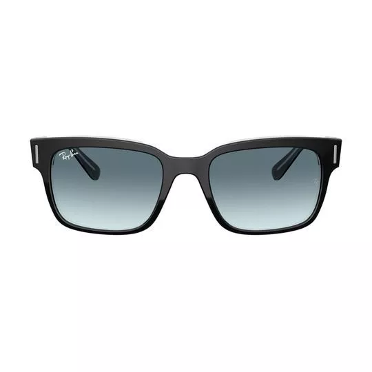 Óculos De Sol Arredondado- Azul & Preto