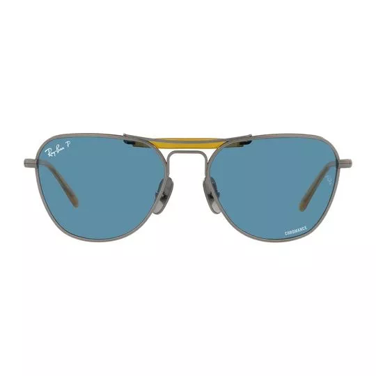 Óculos De Sol Aviador - Azul & Amarelo