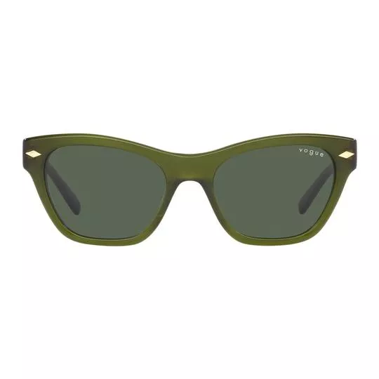 Óculos De Sol Gatinho- Verde Escuro