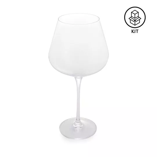 Jogo De Taças Para Vinho L'Artisan- Cristal- 2Pçs- 880ml- Lyor
