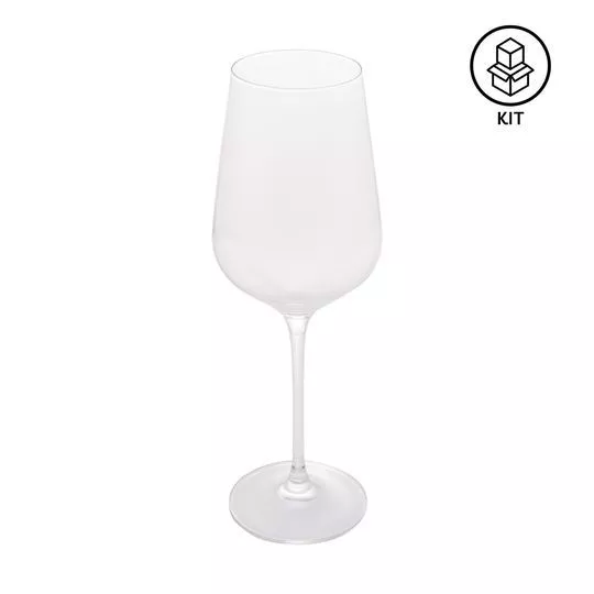 Jogo De Taças Para Vinho L'Artisan- Cristal- 2Pçs- 540ml- Lyor