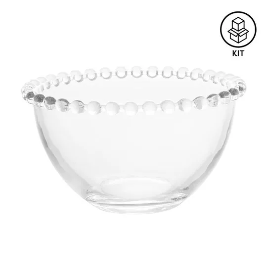 Jogo De Bowls Pearl- Cristal- 4Pçs- 450ml- Wolff