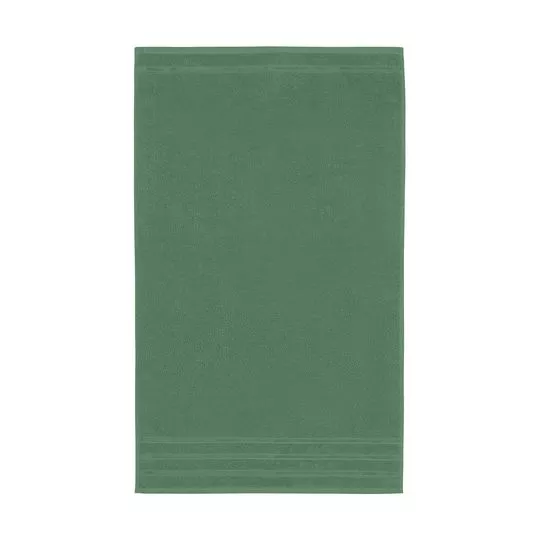 Toalha Para Rosto Felpuda Comfort- Verde Militar- 45x75cm