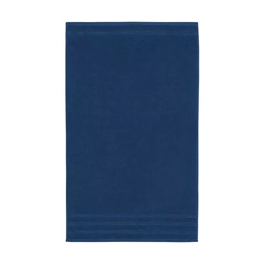 Toalha Para Rosto Felpuda Comfort- Azul Marinho- 45x75cm