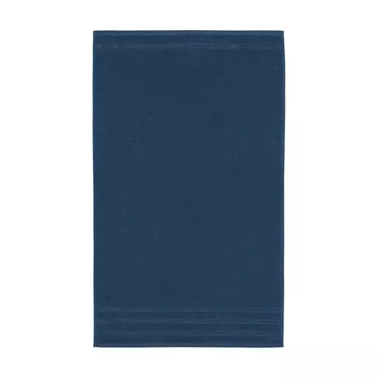 Toalha Para Rosto Felpuda Comfort- Azul Marinho- 45x75cm