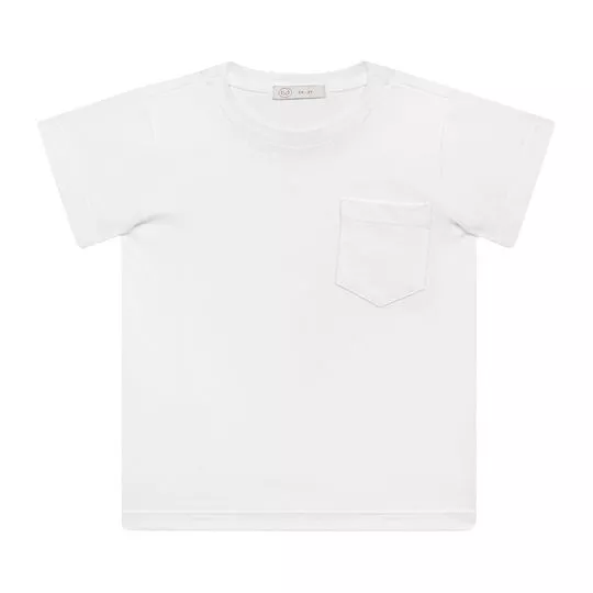 Camiseta Com Recortes - Branca