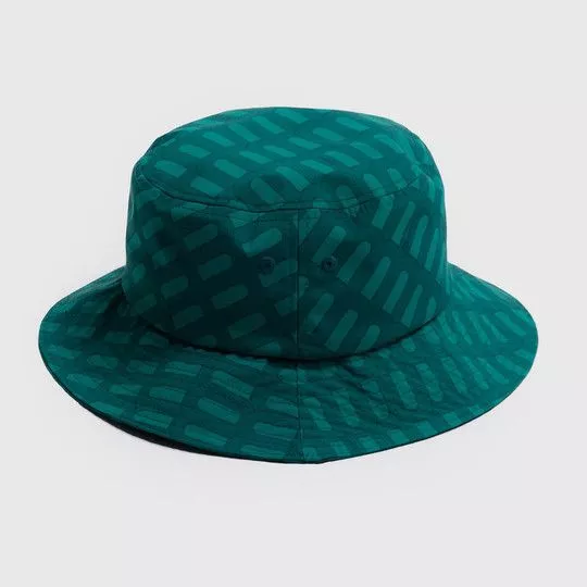 Chapéu Bucket Abstrato- Verde & Verde Escuro