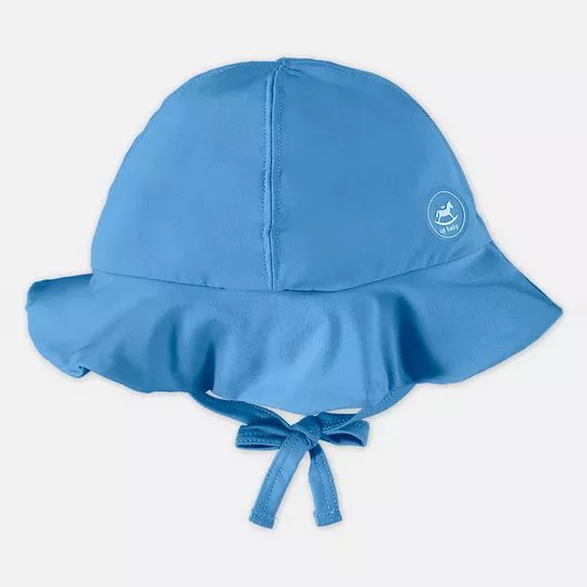 Chapéu Com Proteção UV- Azul- Up Baby & Up Kids