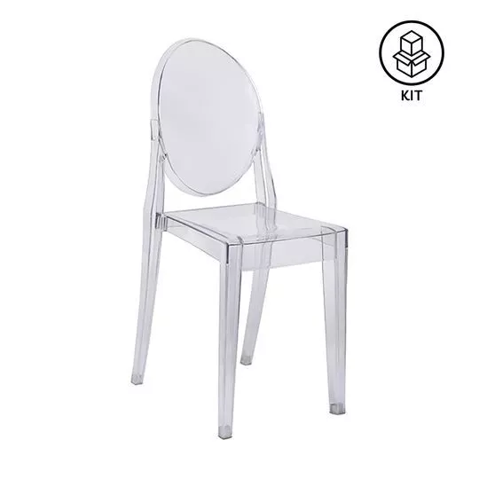Jogo De Cadeiras Invisible- Incolor- 2Pçs- Or Design