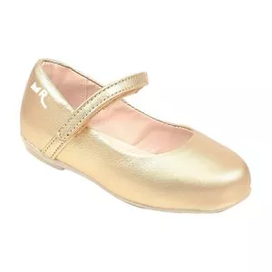 Sapato Boneca Com Monograma<BR>- Dourado<BR>- LILICA RIPILICA & TIGOR
