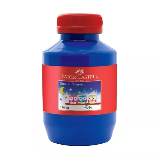 Guache- Azul- 250ml- Faber Castell