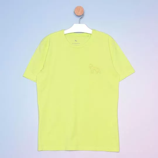 Camiseta Infantil Básica- Verde Claro- Acostamento